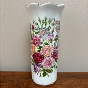 Aynsley “Rose Garden” Bone China Vase.
